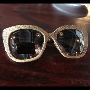 Authentic women’s Jimmy Choo snakeskin sunglasses
